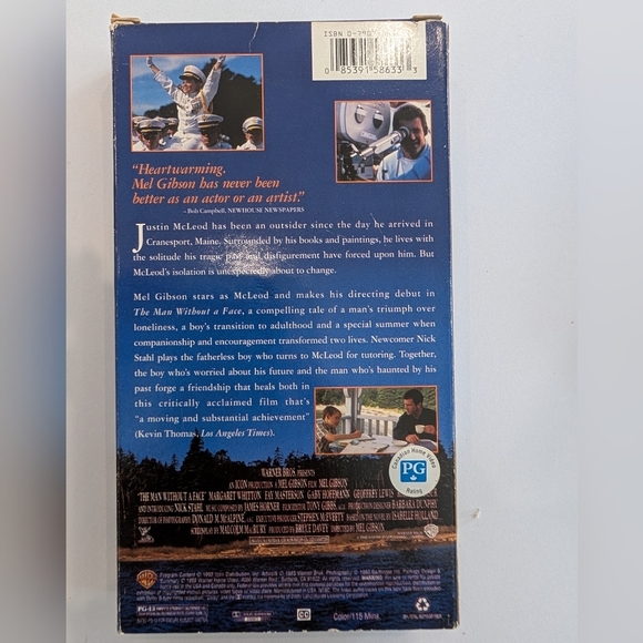Warner Bros The Man Without a Face VHS - Picture 2 of 3